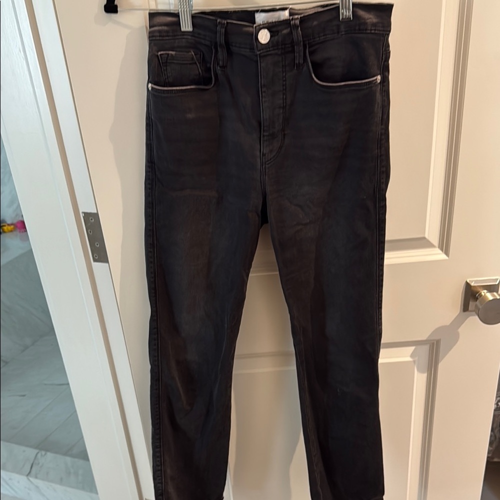 Frame Denim Black Slim Jeans Classic Style